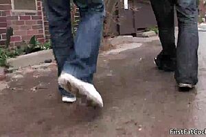 Hot gay threesome action gay porn