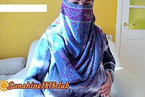 Persian big tits wife in hijab on muslim webcam sex! 😘