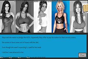 Blonde Chick Route In Hentai Game