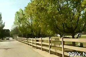 In Natures Garb, Cutie Exposes Her Pussy To Enjoy Hot Fucking