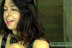 Stormy caning session for naughty babe