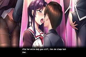 In hypnotic school game, monster unleashes secret desires in anime hentai sex scenes