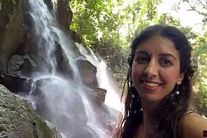 Crazy Gay Cumwalk At Public Waterfall