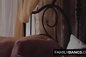 I watch Lucas Frost and Athena Faris explore their taboo step-sibling desires passionately