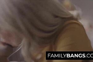 Cute Stepmom Mona Wales Waits Calmly to Have Sex with Son Nathan Bronson