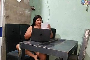 hey, this colombian fat latina with big ass gets horny with her stepfather and turns him on rough