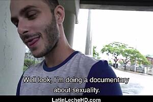 Straight latino boy fucks gay stranger