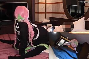 Kimetsu no yaiba - mitsuru cosplay sex - twitter cosplayjavhd