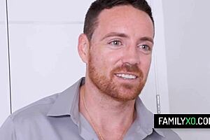 Petite redhead stepdaughter Alice Coxxx's perfect pussy fits stepdad's cock perfectly