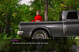 Jhon Enjoys Passionate Fun With Audrey And Lizzie. He Fucks Audrey Deep In The River.