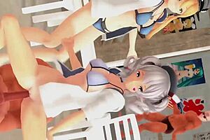 Love Me If You Can MMD R18 Featuring Prinz Eugen And Kashima Kancolle.