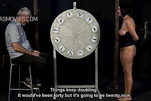 red stripes mark this amazing milf’s big kinky boobs tonight