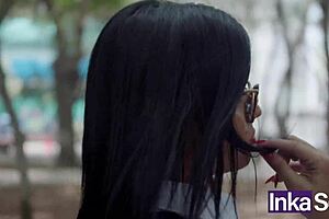 Shy schoolgirl gets fucked by stranger.