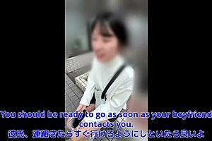Japanese Beauty Picked Up For Secret Encounter While Boyfriend Waits
