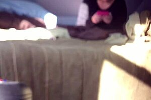 trim babe rides dildo hard to hidden orgasm finish