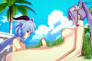 Ganyu, Keqing, Xiangling, And Xinyan Dive Into Wild Futanari Sex In Genshin Impact Hentai