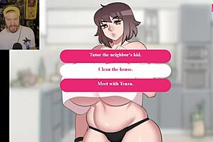 When your mom gets you a job with the milf next door 😏