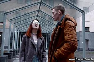 A guy meets teen Lottie Magne and they have casual sex, fucking in doggystyle