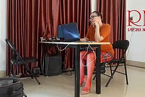 Tease me in the office without panties.