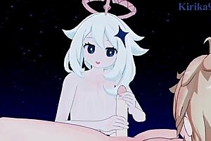 Paimon And Lumine And Aether Intense Sex - Genshin Impact Hentai