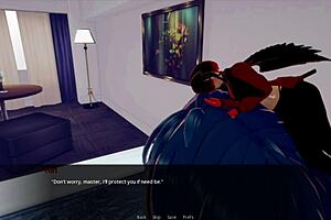 Huge Tits in 3D Cartoon Threesome with Manager Dating Group