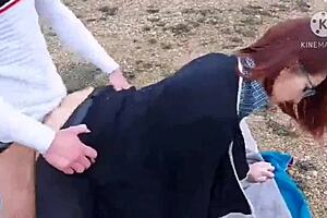 cheating wife fucked hard while husband and old perverted voyeurs watch in shock