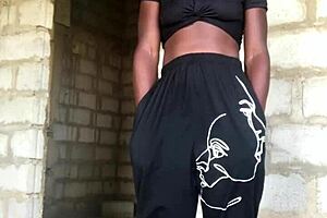 Crazy bitch strip teases till trousers drop showing gstring