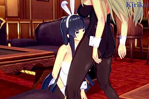 Ikaruga And Katsuragi Bunny Girl Intense Futanari Sex - Senran Kagura Hentai