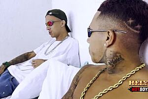 gave ass to partner in mansion, landed in carioca's room, fell on monster cock