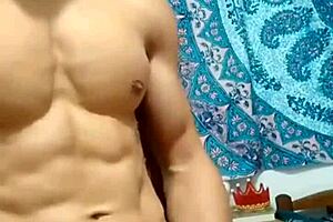 In this gay scene a big cock cums on my face during the reveal.