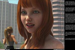 hey, what’s with this big apple small 18+ gesture in 3d comics?