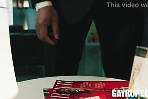 Missed my flight, but Dillon Diaz and AJ Sloan bent over for wild doggystyle. What a crazy day!