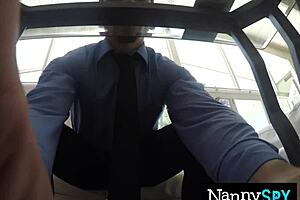 i caught this slutty nanny stealing, so she rode my big cock and took a creampie to keep her job