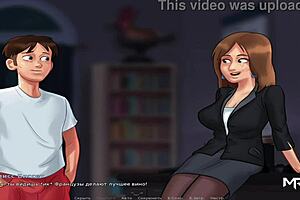 French teacher gets fucked in summertimesaga episode