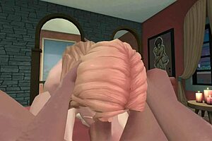 She just keeps sucking that gooey intense face fuck in this rough hentai 😈