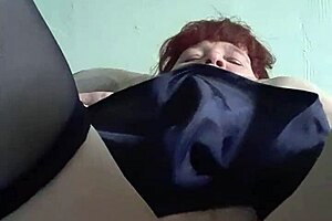 Redhead Wife Masturbates Her Hungry Pussy At Home