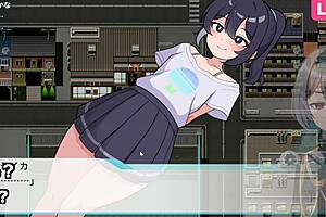 i flash outdoor in crossdressing game with machine subtitles