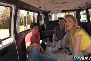 brynn tyler humiliates herself with public blowjob on bus