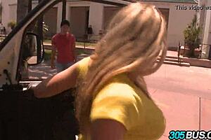 brynn tyler humiliates herself with public blowjob on bus