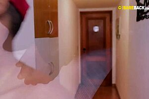 BDSM session with big black cock bareback