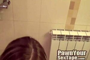 amateur couple sextape with facial in shower 😏
