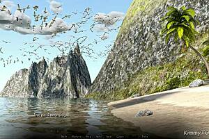 Lara Croft's adventure on enchanted island