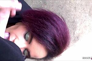 redhead latina teen gets fucked outdoor at scout69 meeting with big cock 😍