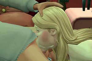 She just keeps sucking that gooey intense face fuck in this rough hentai 😈