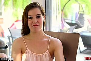 Throated Casey Warner Begs for Cum All Over Her Face After Sloppy Blowjob