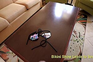 Bikini show turns into sex with my busty step mom, 'oh mommy, your big tits are amazing'