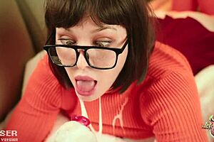 Velma Bent Over for POV Dildo Fuck and Facial Cumshot