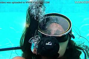 I’m, uh, messin’ with purple dildo underwater, solo fun as Nora Shmandora!