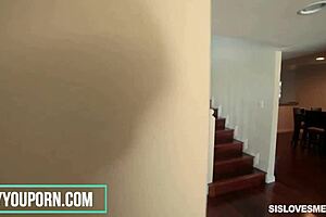 Step sis says, 'Bro, let's have some naughty fun together'