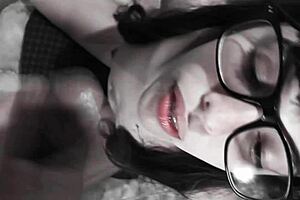 POV Teen Blowjob! Swallows Cum Deliciously!